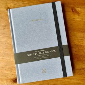 Wit & Delight Note to Self Lined Journal in Pale Blue